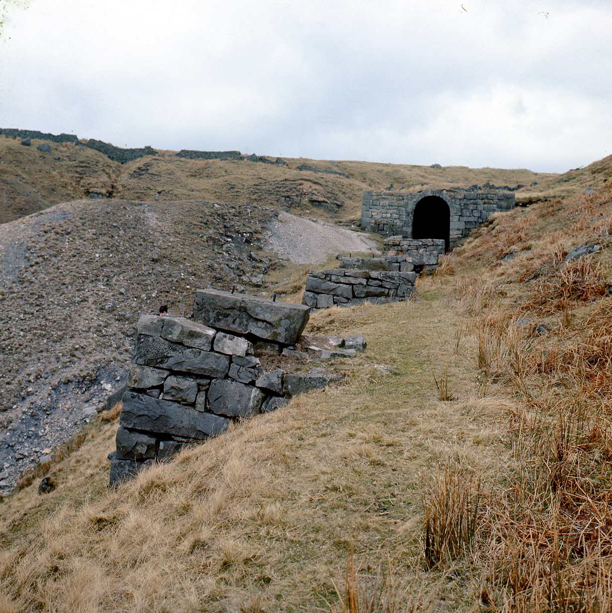 Hebden Gill, Bolton Gill Engine Shaft Grassington 1972